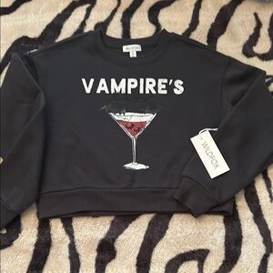 Wildfox Black Vampire's Cocktail Sweatshirt